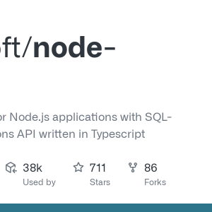 GitHub - kriasoft/node-sqlite: SQLite client for Node.js applications with SQL-based migrations API written in Typescript
