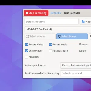 Blue Recorder, Linux Screencast App, Ported to GTK4