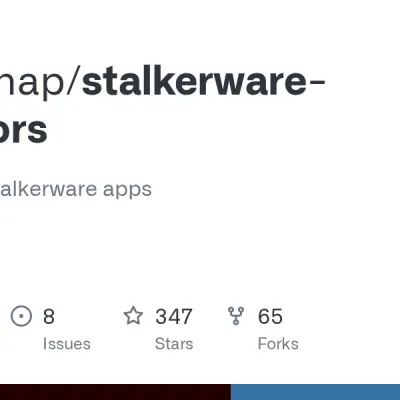 GitHub - AssoEchap/stalkerware-indicators: Indicators of stalkerware apps