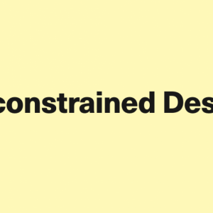 Reconstrained Design
