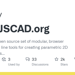 GitHub - jscad/OpenJSCAD.org: JSCAD is an open source set of modular, browser and command line tools for creating parametric 2D and 3D designs with JavaScript code. It provides a quick, precise and reproducible method for generating 3D models, and is especially useful for 3D printing applications.