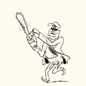 La tronçonneuse guidant le peuple