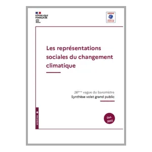 Les représentations sociales du changement climatique - 26 ème vague du baromètre
