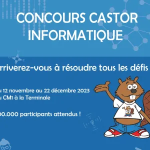 Apprendre en jouant. Participez au concours Castor Informatique 2024