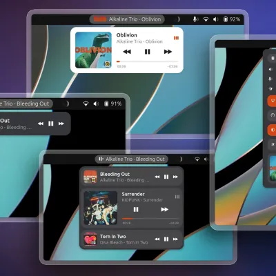 Now Playing Card shows media info for multiple apps at a time