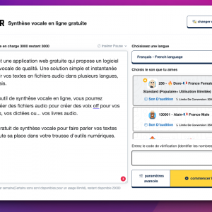 Un outil de synthèse vocale gratuit en ligne pour convertir un texte en voix off