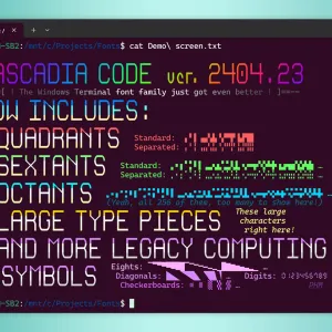 Microsoft Gives Its Open-Source Developer Font Major Update