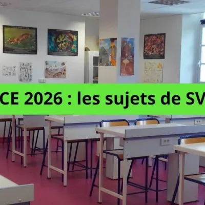 ECE 2026 : les 70 sujets de SVT sont en ligne