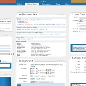 Online Interactive CSS Cheat Sheet