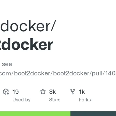 GitHub - boot2docker/boot2docker: DEPRECATED; see https://github.com/boot2docker/boot2docker/pull/1408