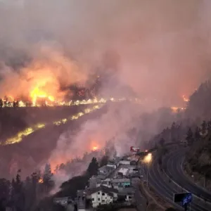 Équateur: Quito sous la fumée de cinq incendies simultanés