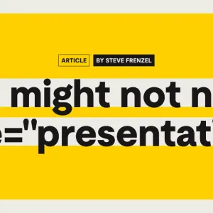 You might not need role="presentation"