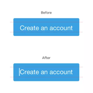 Aligning a Button Label Vertically