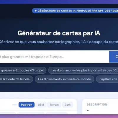 CartaGen : décrivez ce que vous voulez cartographier, l’IA génère la carte