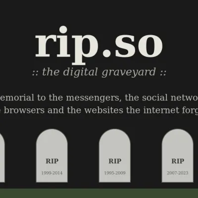 rip.so :: the digital graveyard