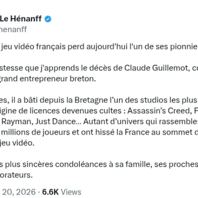 ☕️ Claude Guillemot, cofondateur d’Ubisoft, meurt dans un accident d’avion