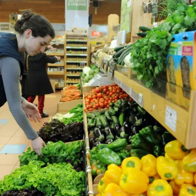 Grève au magasin bio