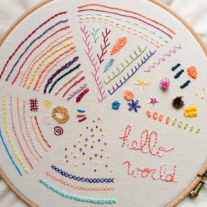 Un "mémo" broderie pour retenir les points - Saxe