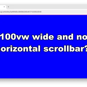 Using 100vw is now scrollbar-aware (in Chrome 145+, under the right conditions)