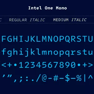 Intel Updates its Popular Open Source Mono Font