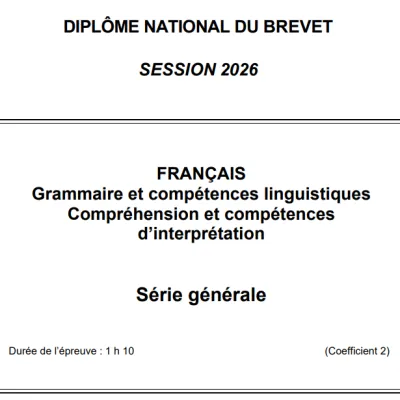 Sujets du brevet aux Antilles et la Guyane