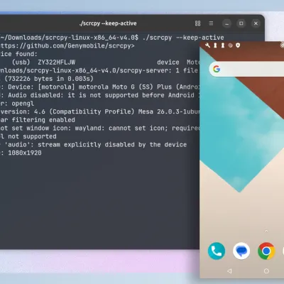 Scrcpy 5.0 adds hardware decoding for Android mirroring