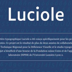 La police Luciole améliore la lecture pour les personnes malvoyantes