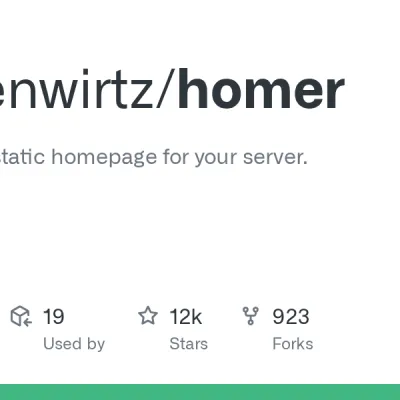 GitHub - bastienwirtz/homer: A very simple static homepage for your server.