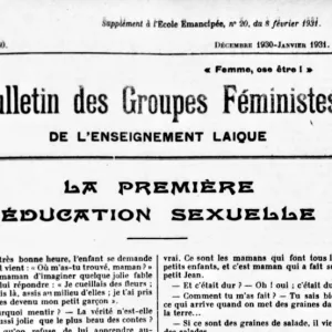 L’éducation à la sexualité : une revendication ancienne des syndicalistes de l’enseignement