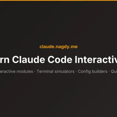 Learn Claude Code Interactively — by Ahmed Nagdy
