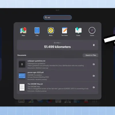 GNOME 51 could bring a floating search overlay to the Shell