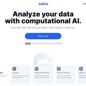 Julius AI. Simplifiez l’analyse de données pour vos cours et recherches