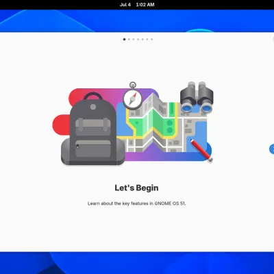 GNOME 51 beta : effets de flou, empreintes digitales et vitesse accrue pour le bureau Linux
