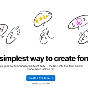 Tally. Un créateur de formulaires en ligne gratuit et ultra-intuitif