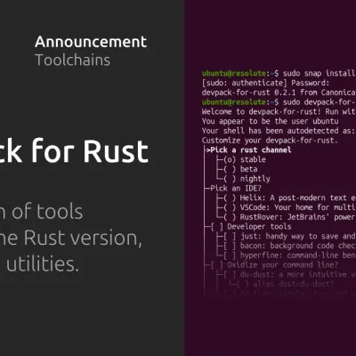Devpack for Rust: Zero to Rust in seconds