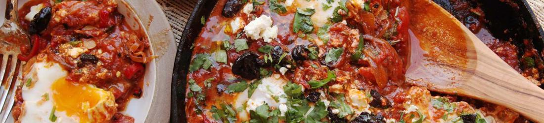 Shakshuka (North African–Style Poached Eggs in Spicy Tomato Sauce) Recipe