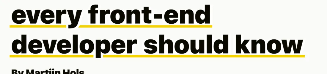 Accessibility essentials every front-end developer should know by Martijn Hols