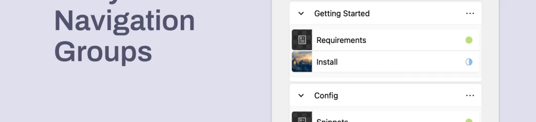 Navigation Groups