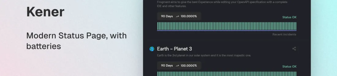 rajnandan1/kener: Status pages