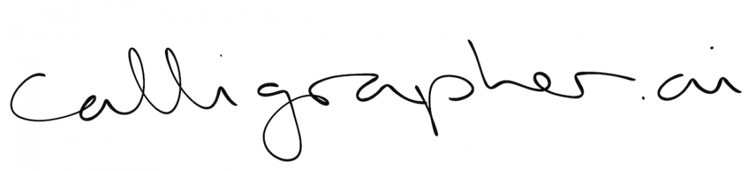 Calligrapher.ai: Realistic computer-generated handwriting