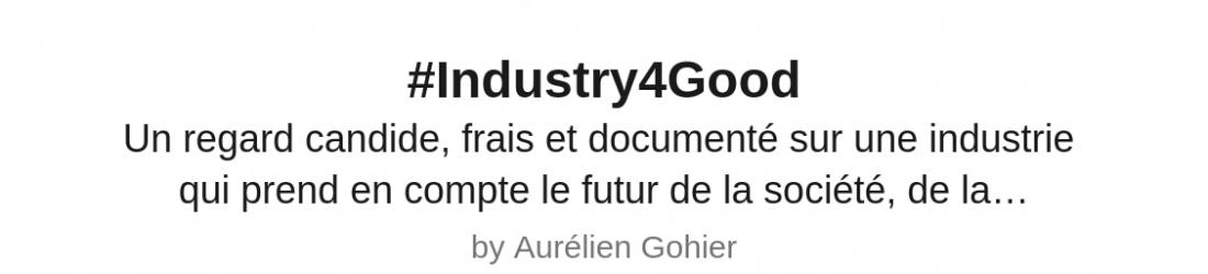 #Industry4Good