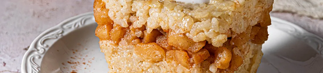 Gâteau de riz aux pommes (végétalien, vegan)