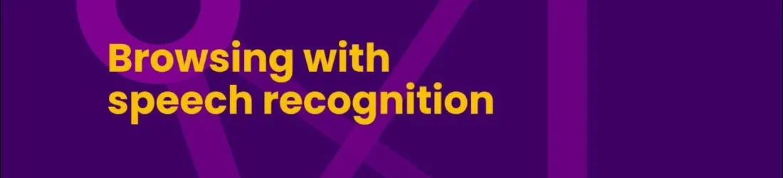 Browsing with speech recognition