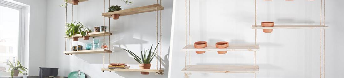 Tuto : Fabriquez une étagère suspendue dans votre cuisine pour faire pousser plantes aromatiques