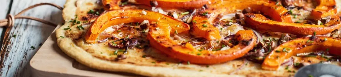 Flammekueche (tarte flambée) à la butternut