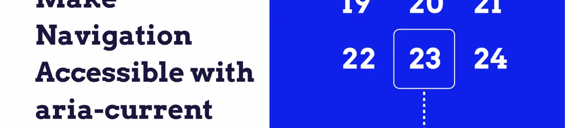Make Navigation Accessible with aria-current
