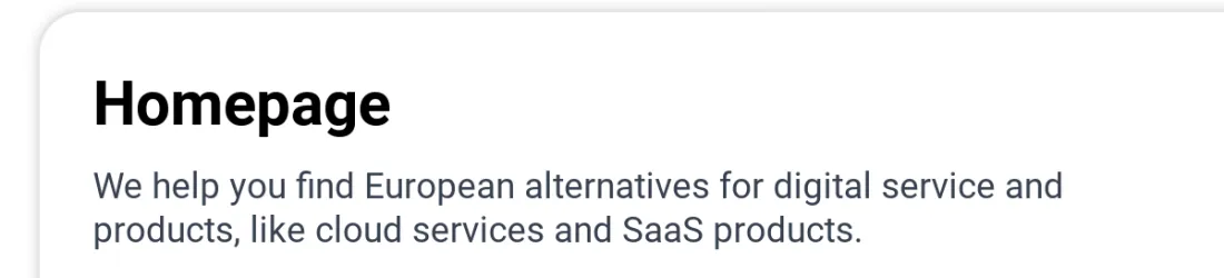 European Alternatives : alternatives européennes à Google, AWS, Gmail, Slack, Dropbox…