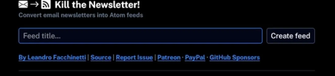 Kill the newsletter | Les Bases du numérique d’intérêt général