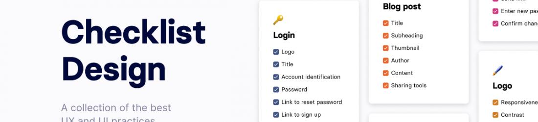 Checklist Design - A collection of the best design practices.