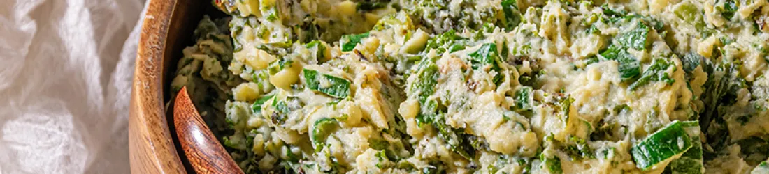 Colcannon / purée de pommes de terre au chou (végétarien, vegan)